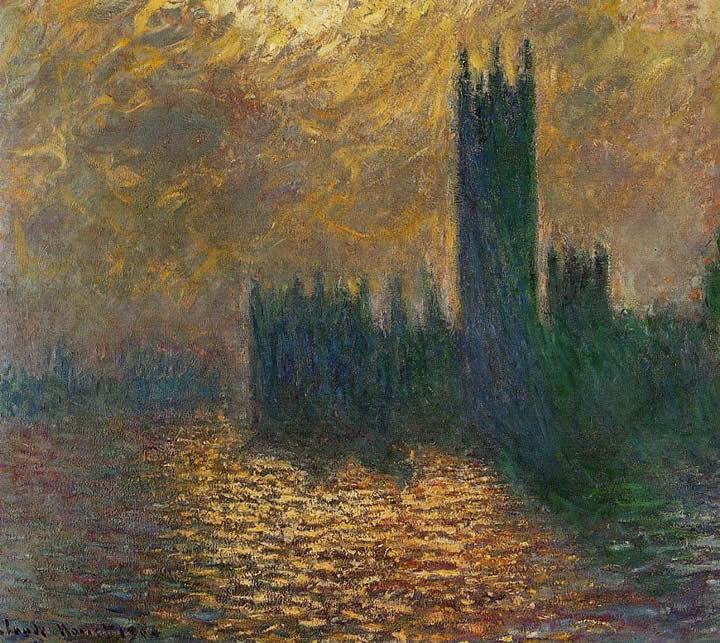 Claude Monet Houses of Parliament Stormy Sky